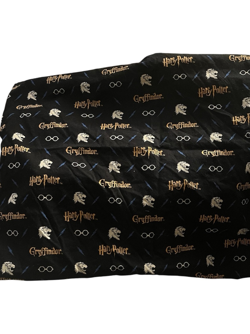 Harry Potter Gryffindor Black & Gold Pillow Case/Pillow Cover 17 by 15